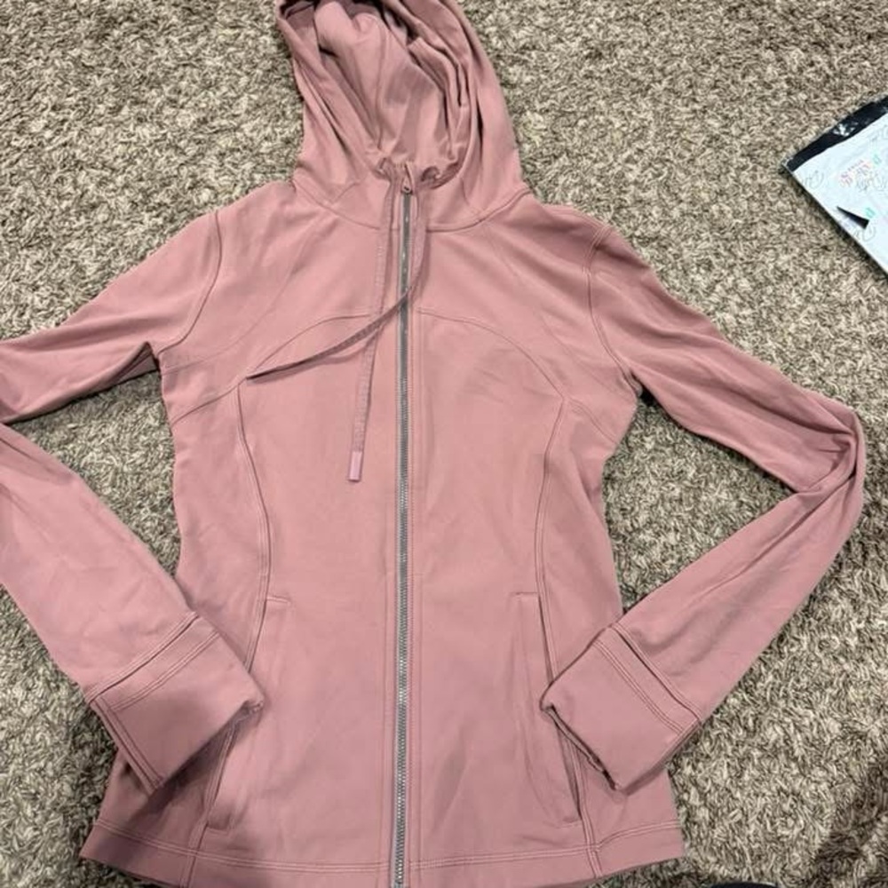 Pink Hooded Zip-Up Jacket